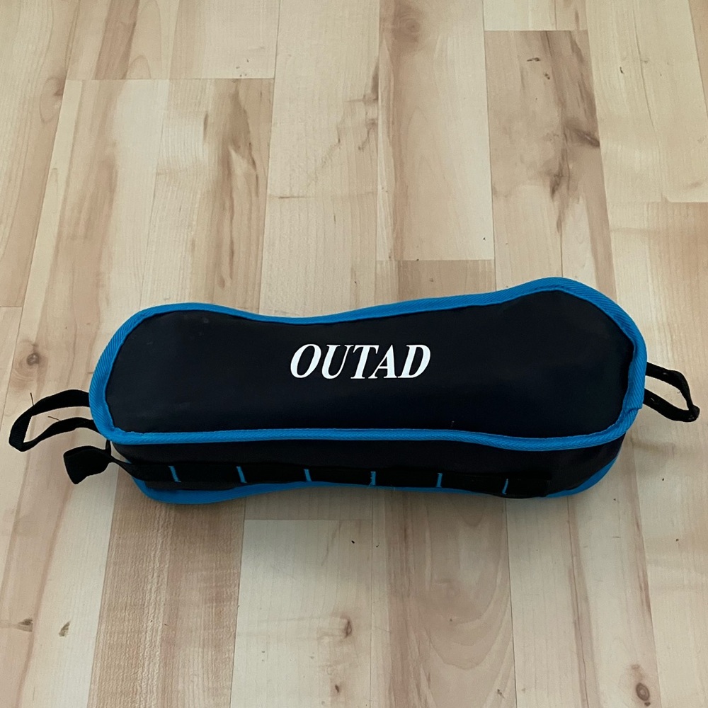 Gently Used Blue and Black Outad Chair